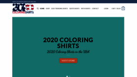 What 2020coloringshirts.com website looked like in 2021 (3 years ago)