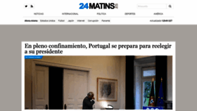 What 24matins.es website looked like in 2021 (3 years ago)