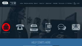 What 211utah.org website looked like in 2021 (3 years ago)