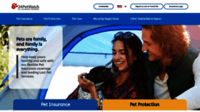 What 24petwatch.com website looked like in 2021 (3 years ago)