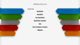 What 2000backlink.com website looked like in 2021 (3 years ago)