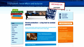 What 2010againstpoverty.eu website looked like in 2021 (3 years ago)