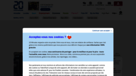 What 20minutes-blogs.fr website looked like in 2021 (2 years ago)