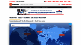 What 24timezones.com website looked like in 2021 (2 years ago)