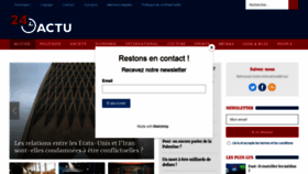 What 24heuresactu.com website looked like in 2021 (2 years ago)