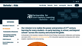 What 21stcenturyskills.org website looked like in 2021 (2 years ago)
