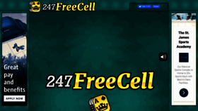 What 247freecell.com website looked like in 2021 (2 years ago)