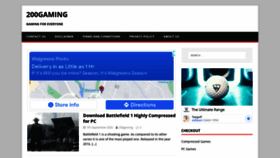 What 200gaming.com website looked like in 2022 (2 years ago)