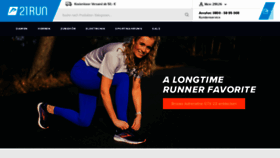 What 21run.com website looked like in 2022 (2 years ago)