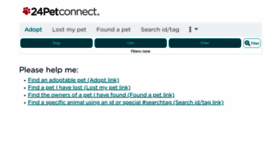 What 24petconnect.com website looked like in 2022 (2 years ago)