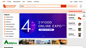 What 21food.com website looked like in 2022 (1 year ago)