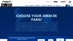 What 20kmparis.com website looked like in 2022 (1 year ago)