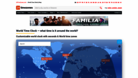What 24timezones.com website looked like in 2022 (1 year ago)