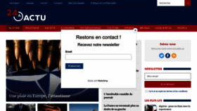 What 24heuresactu.com website looked like in 2022 (1 year ago)