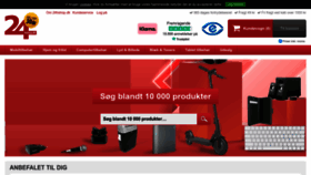 What 24hshop.dk website looked like in 2022 (1 year ago)