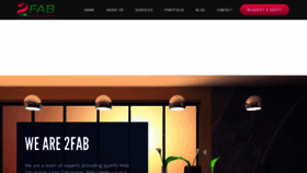 What 2fabdesigns.com website looked like in 2022 (1 year ago)
