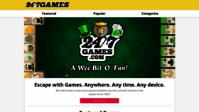 What 247games.com website looked like in 2023 (1 year ago)