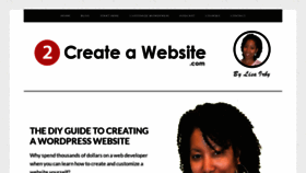 What 2createawebsite.com website looked like in 2023 (1 year ago)