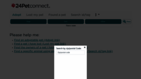 What 24petconnect.com website looked like in 2023 (1 year ago)