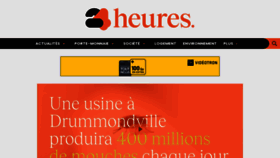 What 24heures.ca website looked like in 2023 (This year)