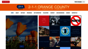 What 211oc.org website looked like in 2023 (This year)