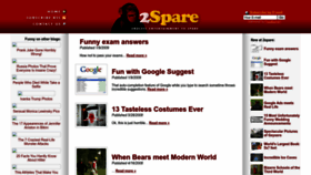 What 2spare.com website looked like in 2023 (This year)