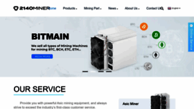 What 2140miner.com website looked like in 2023 (This year)