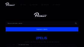 What 2pelis.com website looked like in 2023 (This year)