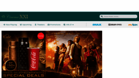 What 21cineplex.com website looked like in 2023 (This year)