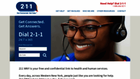 What 211wny.org website looks like in 2024 
