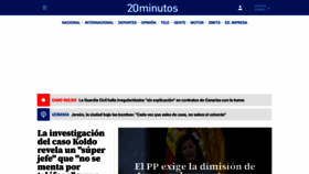 What 20minutos.es website looked like in 2024 (1 year ago)