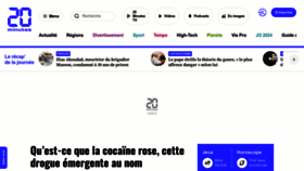 What 20minutes.fr website looks like in 2024 
