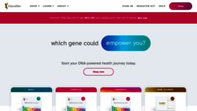 What 23andme.com website looks like in 2024 