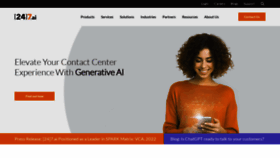What 247.ai website looks like in 2024 