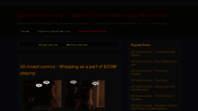 What 3dincestcomics1.blogspot.com website looked like in 2011 (13 years ago)