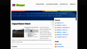 What 321blogger.de website looked like in 2012 (11 years ago)