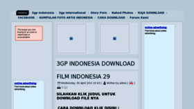 What 3gpdownloadku.com website looked like in 2011 (13 years ago)