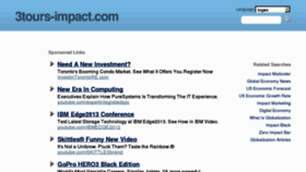 What 3tours-impact.com website looked like in 2013 (11 years ago)