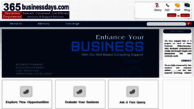 What 365businessdays.com website looked like in 2013 (10 years ago)