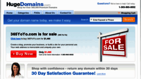 What 365yoyo.com website looked like in 2013 (10 years ago)