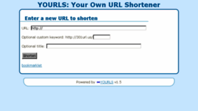 What 301url.us website looked like in 2013 (10 years ago)