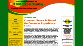 What 365daysofcoaching.com website looked like in 2013 (10 years ago)