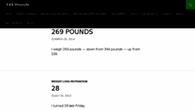 What 344pounds.com website looked like in 2014 (9 years ago)