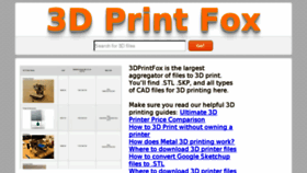 What 3dprintfox.com website looked like in 2015 (9 years ago)
