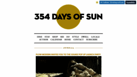 What 354daysofsun.com website looked like in 2015 (9 years ago)