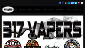 What 317vapers.com website looked like in 2015 (8 years ago)
