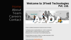 What 3five8.com website looked like in 2016 (8 years ago)