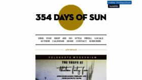 What 354daysofsun.com website looked like in 2016 (8 years ago)