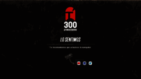 What 300producciones.com website looked like in 2016 (8 years ago)
