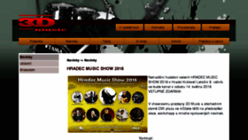 What 3dmusic.cz website looked like in 2016 (7 years ago)